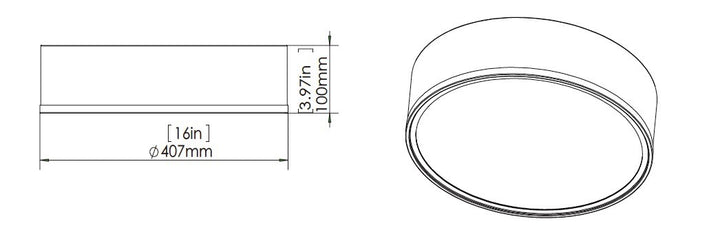 1 Light Flush Mount
