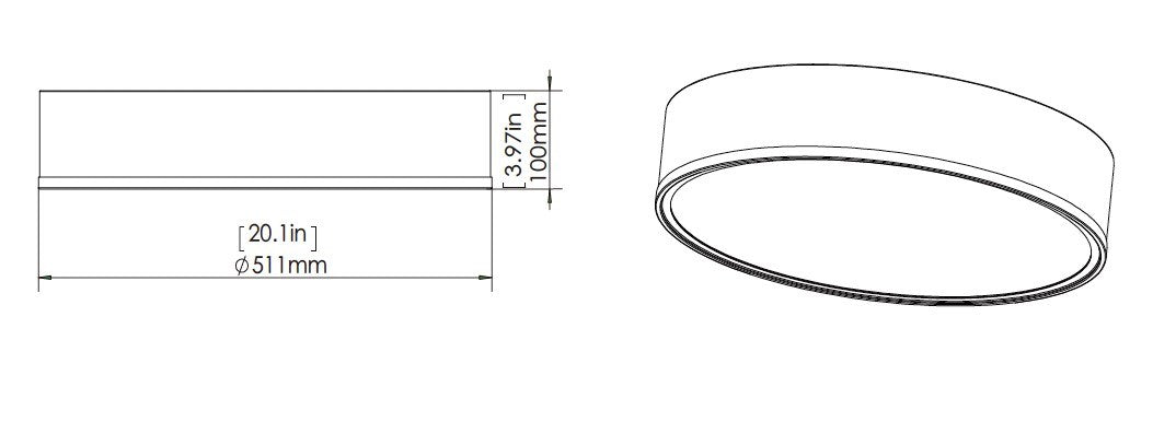 1 Light Flush Mount