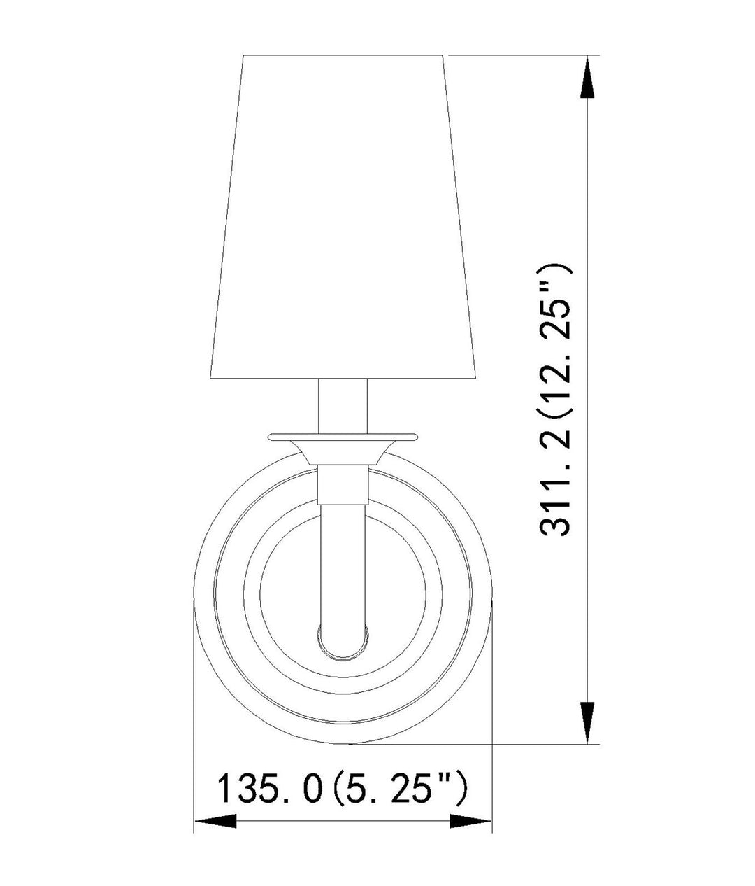 1 Light Wall Sconce