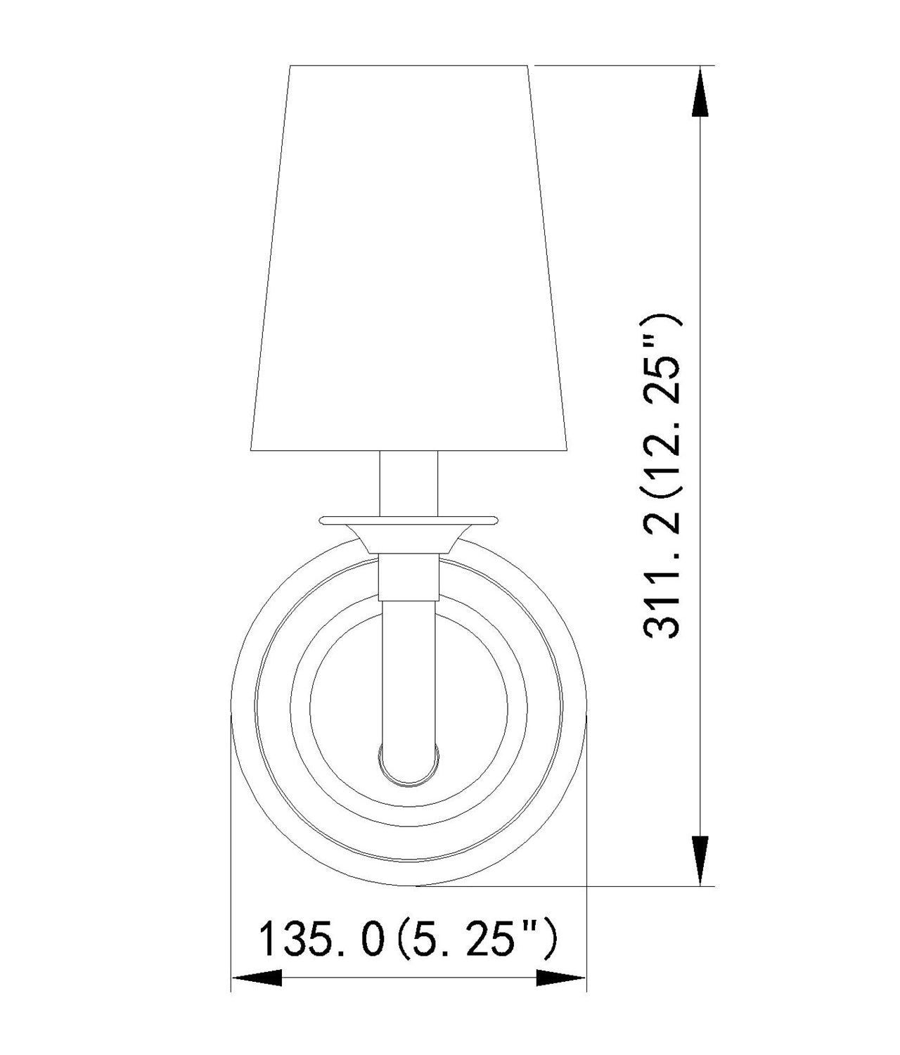 1 Light Wall Sconce