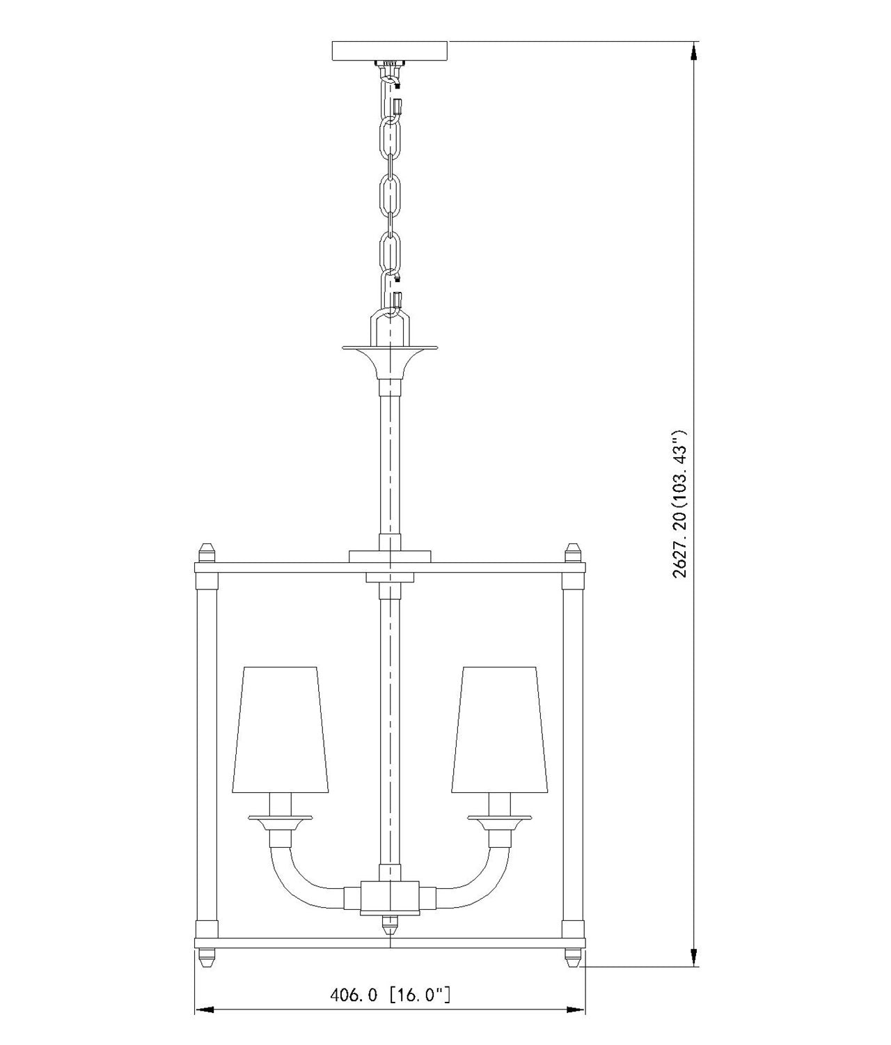 4 Light Chandelier