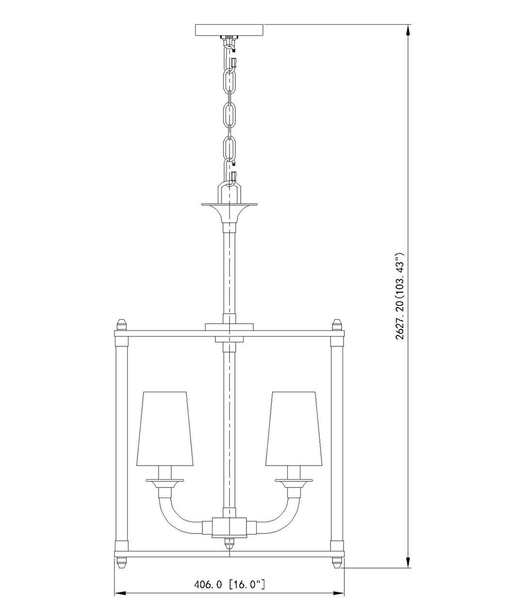 4 Light Chandelier