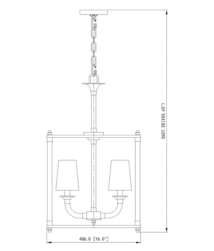 4 Light Chandelier