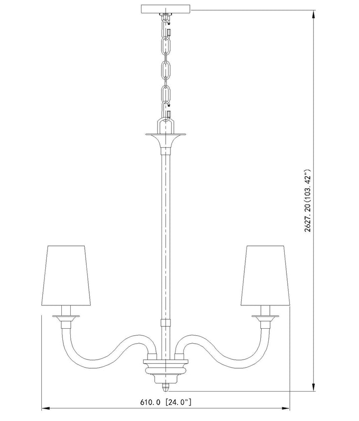 5 Light Chandelier