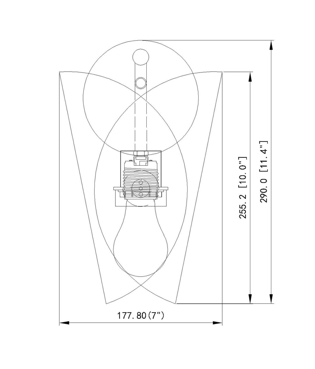 1 Light Wall Sconce