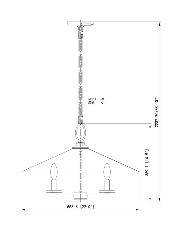 5 Light Pendant