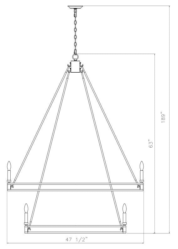 20 Light Chandelier