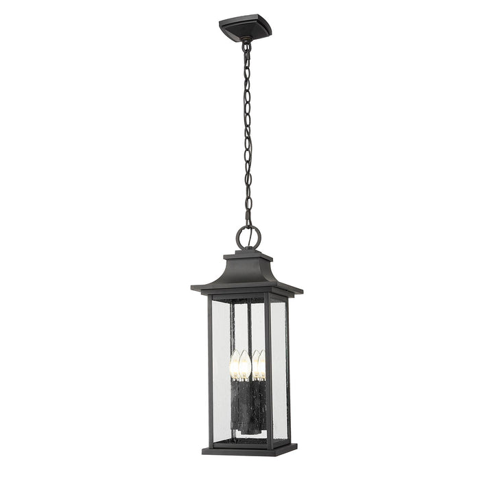 4 Light Outdoor Chain Mount Ceiling Fixture by Z-Lite