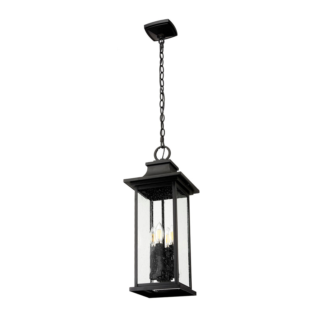 4 Light Outdoor Chain Mount Ceiling Fixture