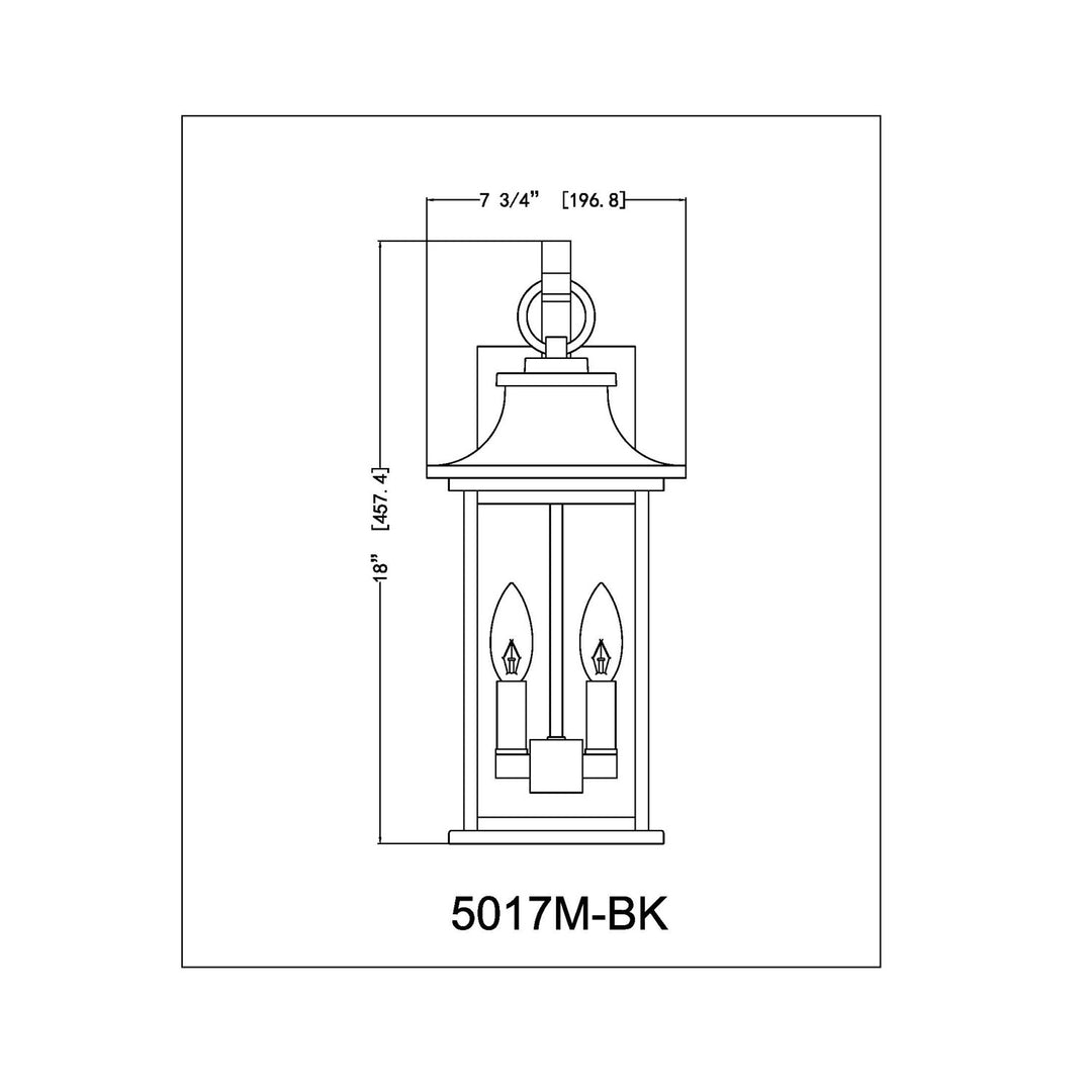 2 Light Outdoor Wall Light