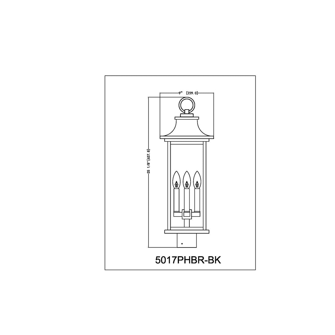 4 Light Outdoor Post Mount Fixture