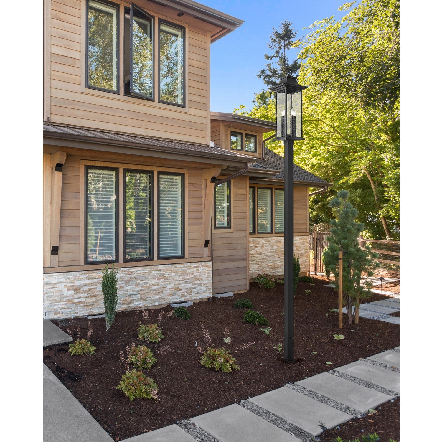 4 Light Outdoor Post Mounted Fixture