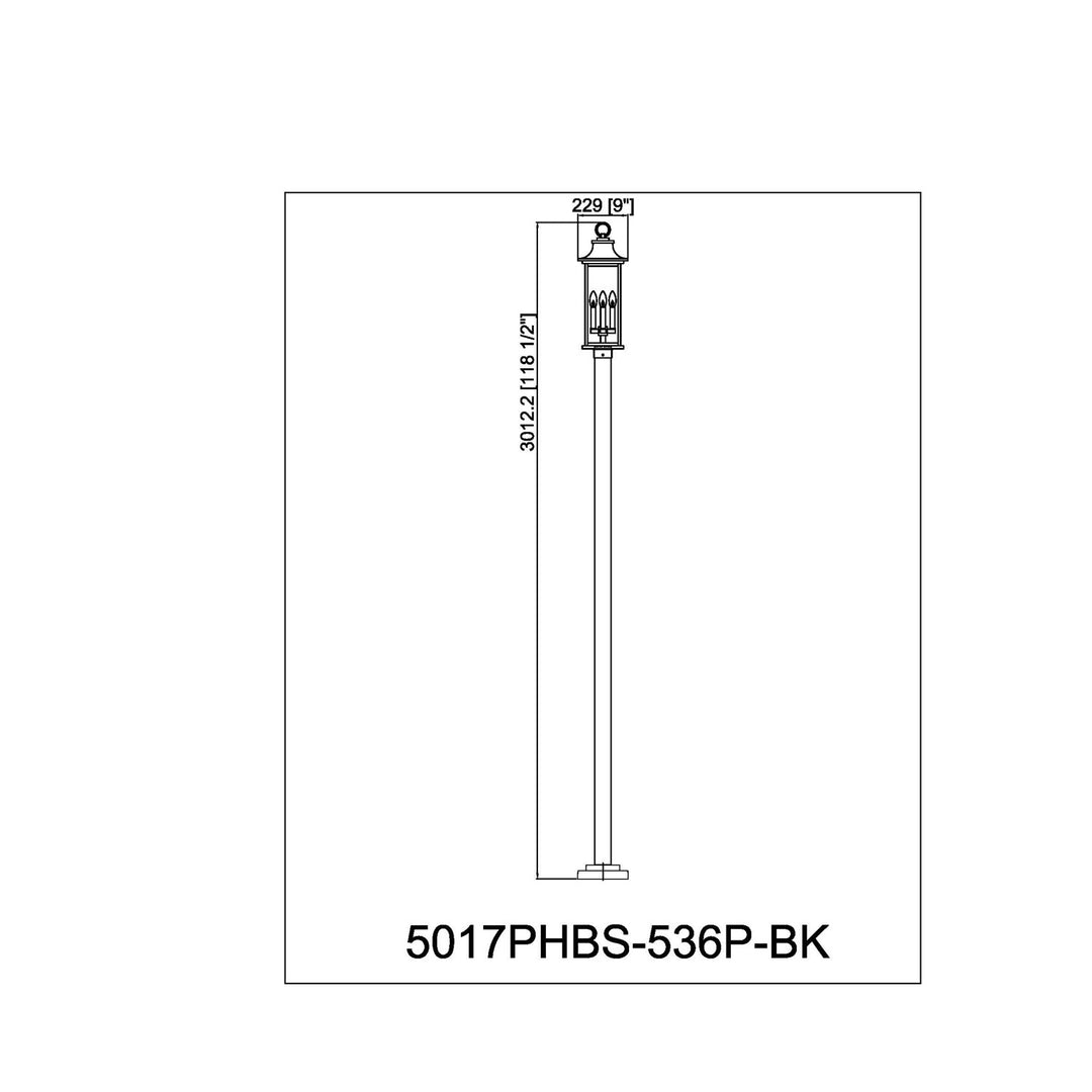 4 Light Outdoor Post Mounted Fixture