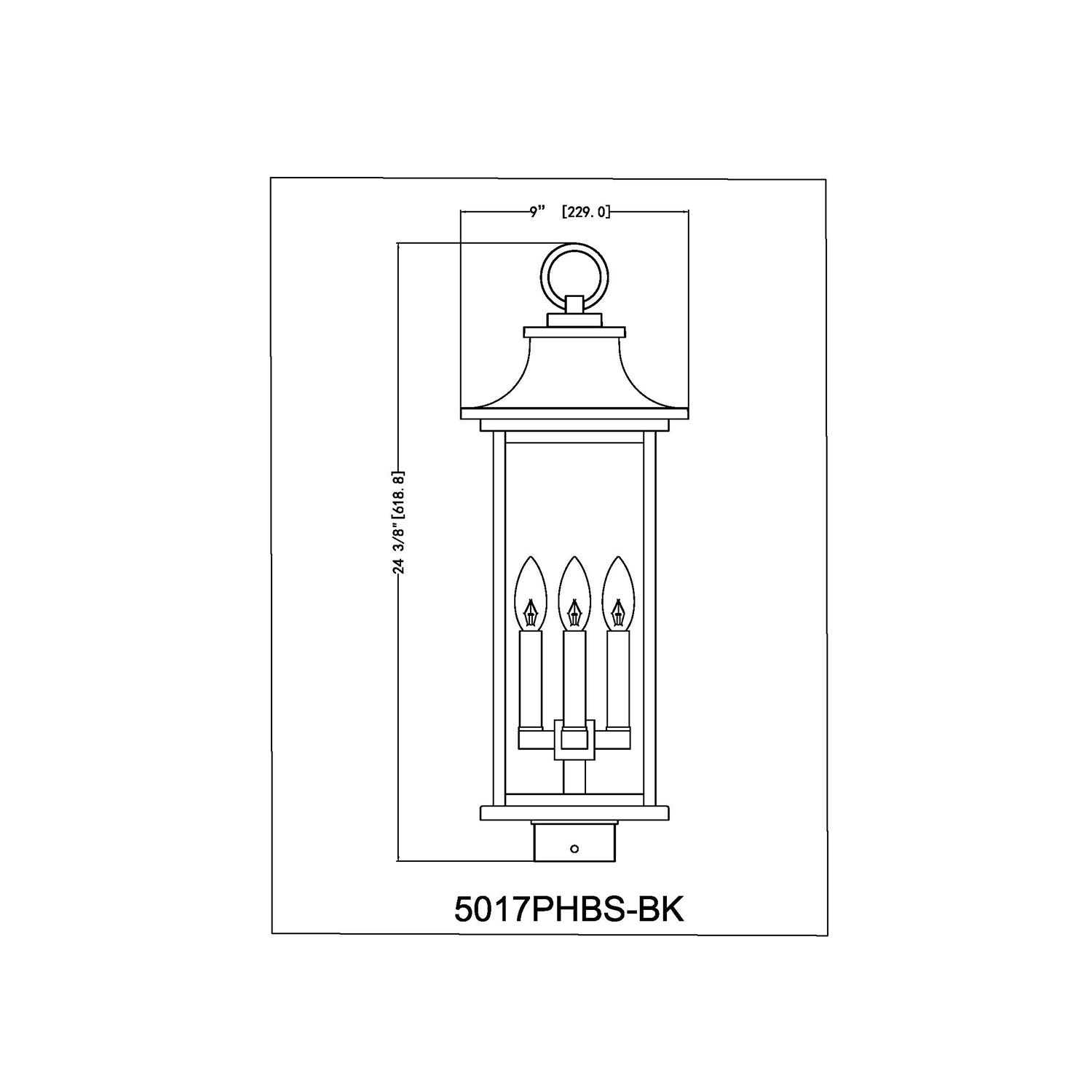 4 Light Outdoor Post Mount Fixture