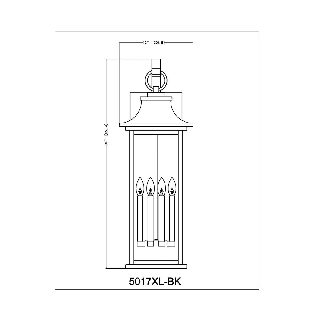 6 Light Outdoor Wall Light