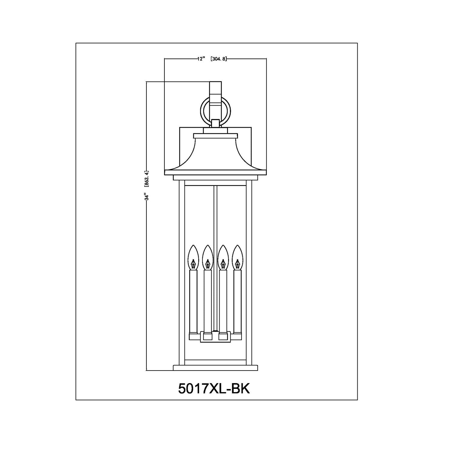 6 Light Outdoor Wall Light