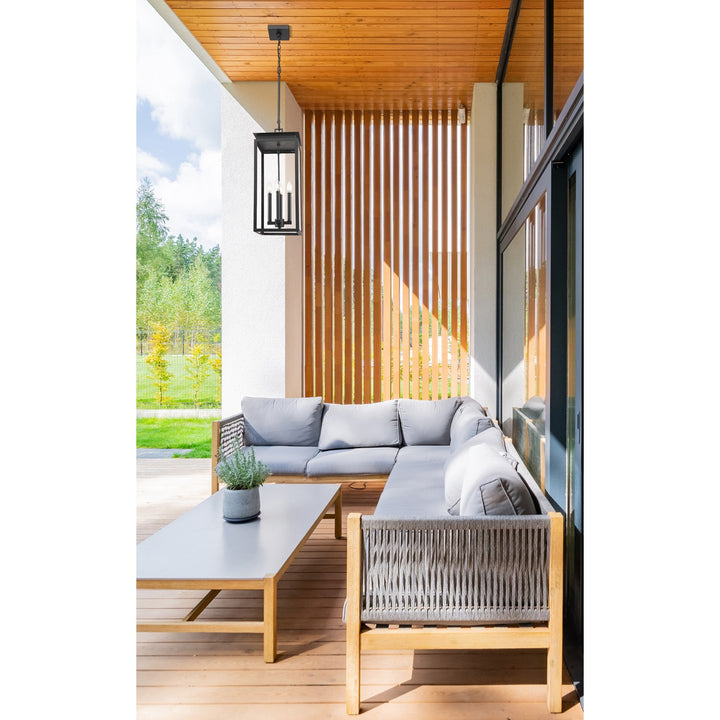 4 Light Outdoor Chain Mount Ceiling Fixture