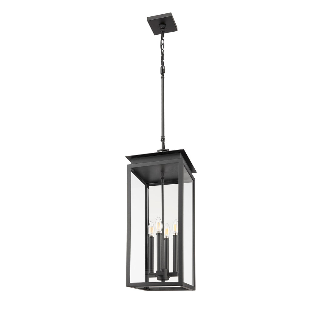 4 Light Outdoor Chain Mount Ceiling Fixture
