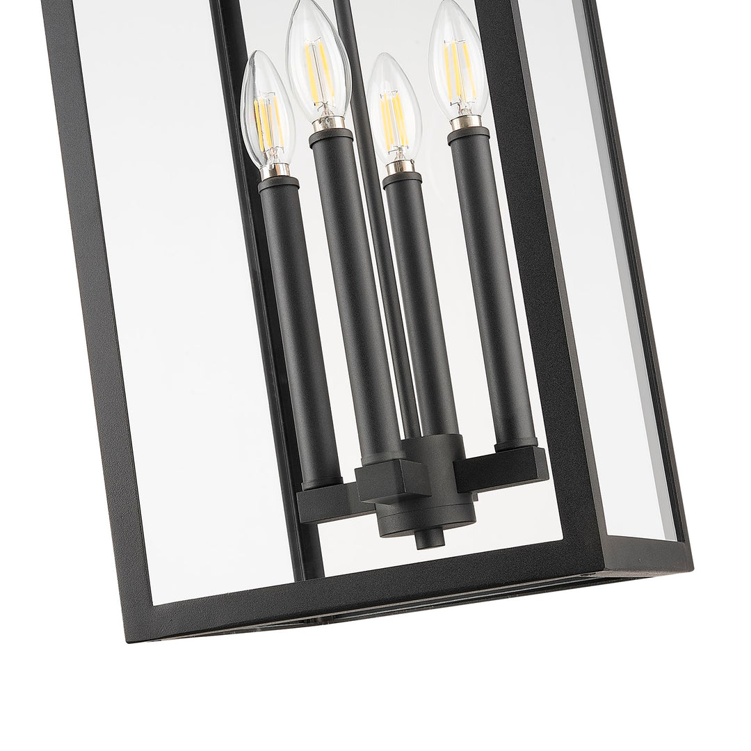 4 Light Outdoor Chain Mount Ceiling Fixture