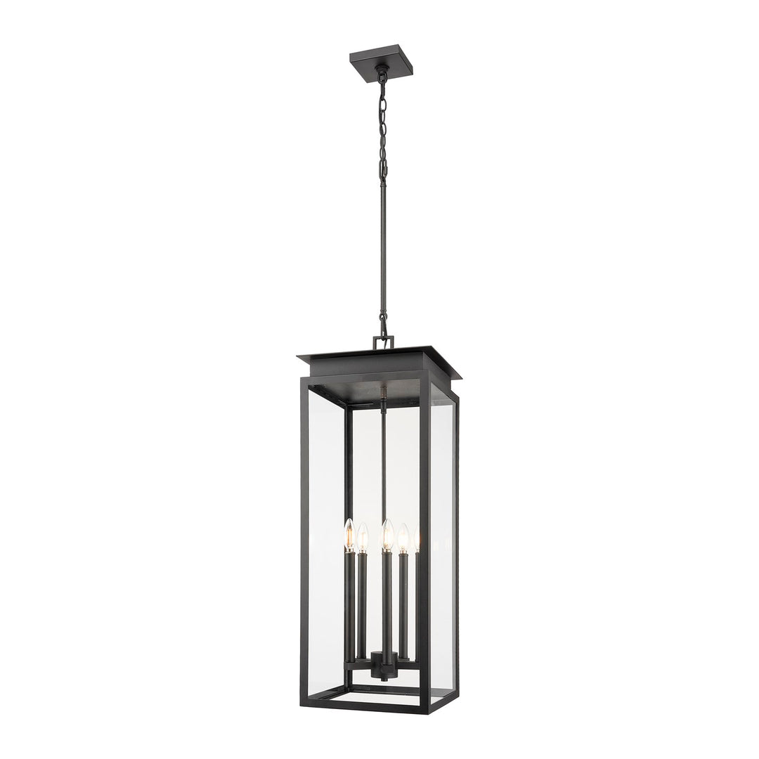 5 Light Outdoor Chain Mount Ceiling Fixture by Z-Lite