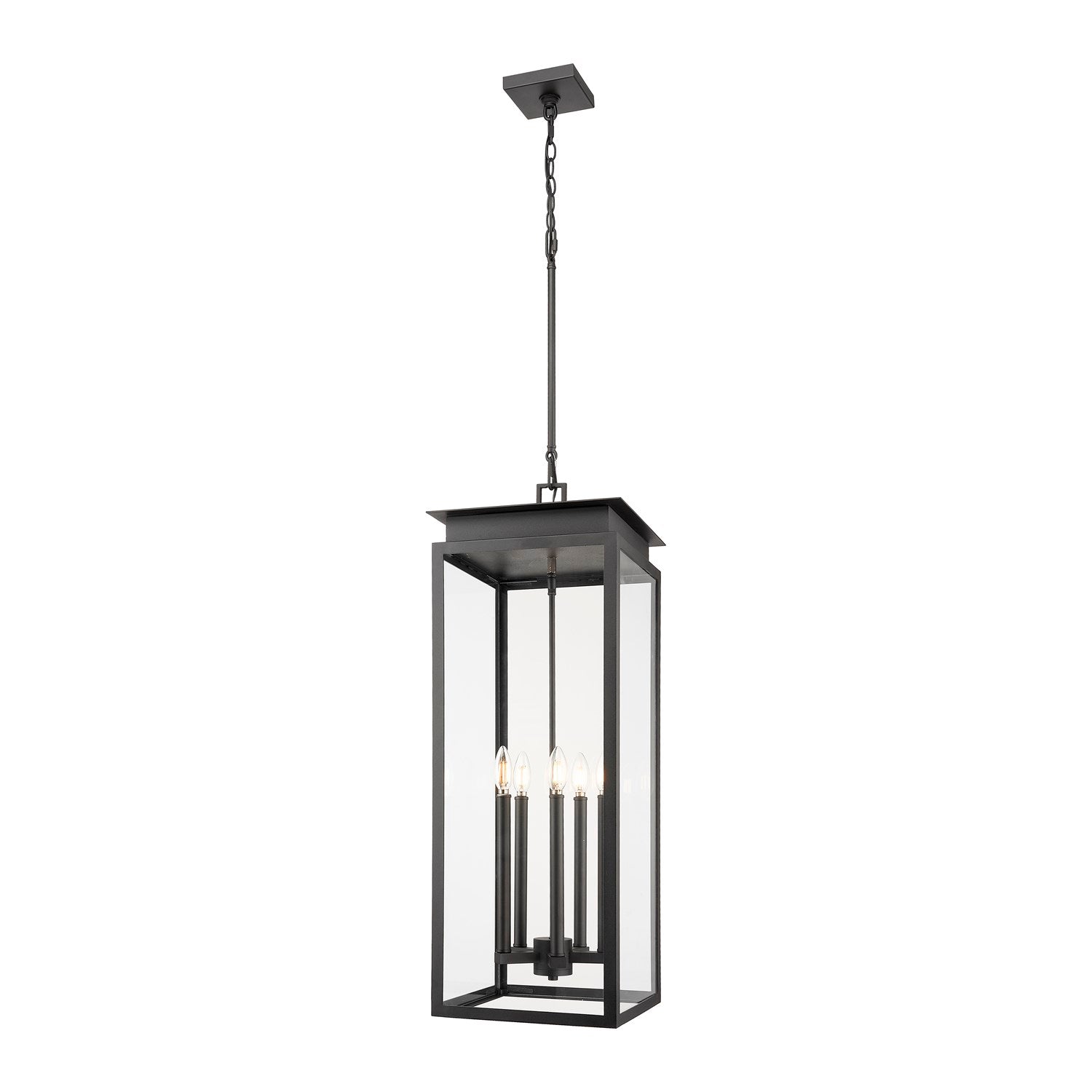 5 Light Outdoor Chain Mount Ceiling Fixture by Z-Lite