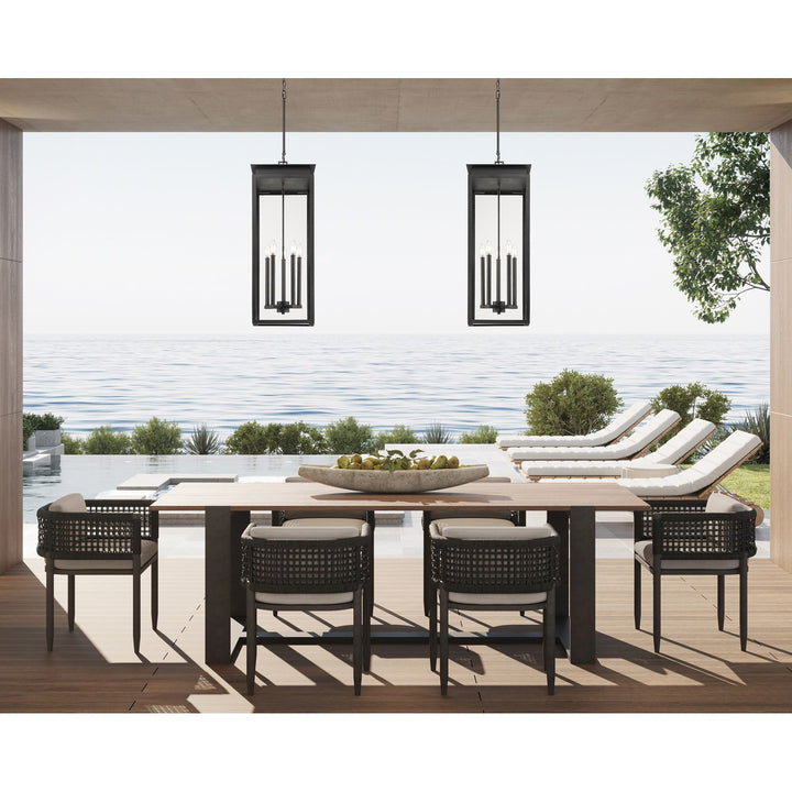 5 Light Outdoor Chain Mount Ceiling Fixture