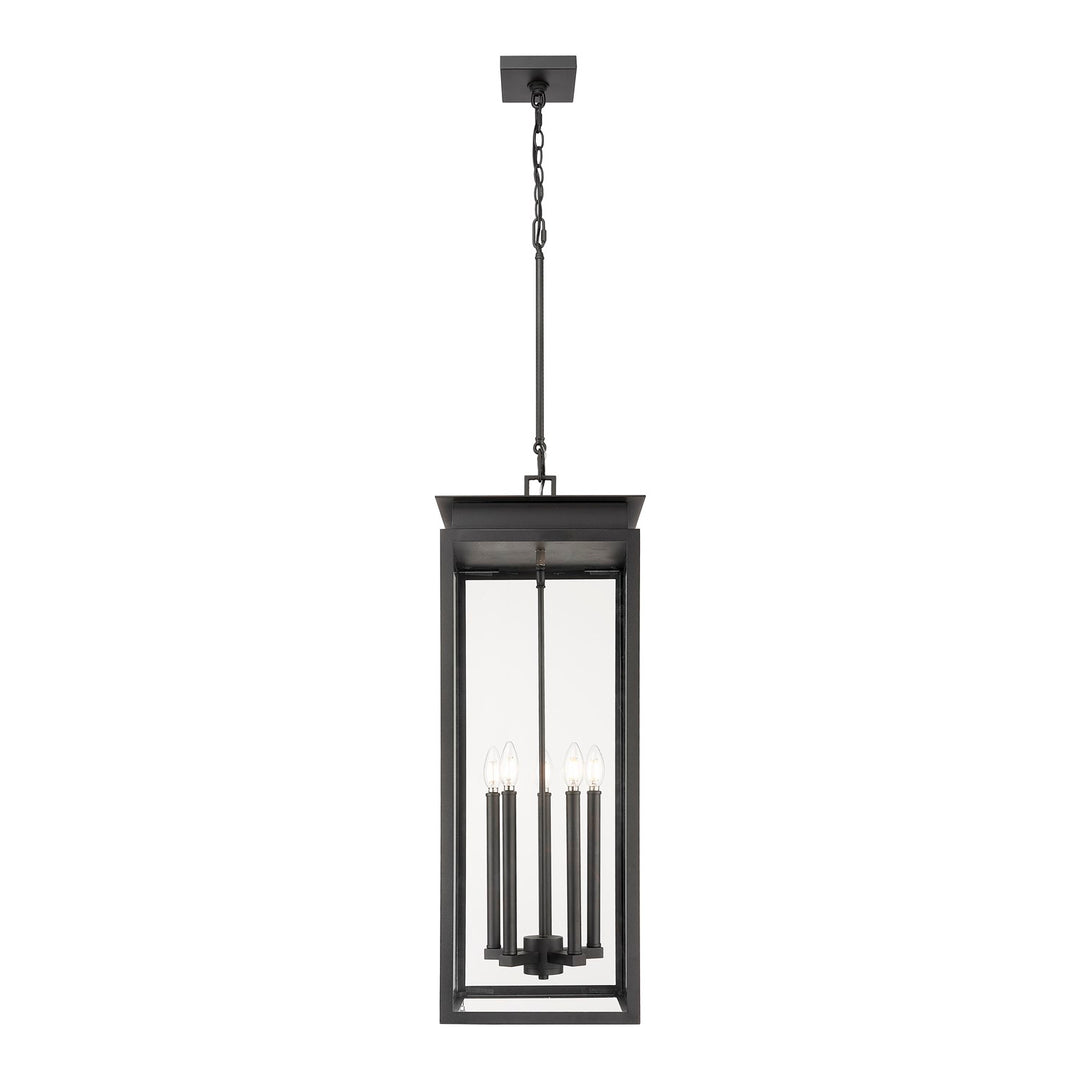 5 Light Outdoor Chain Mount Ceiling Fixture