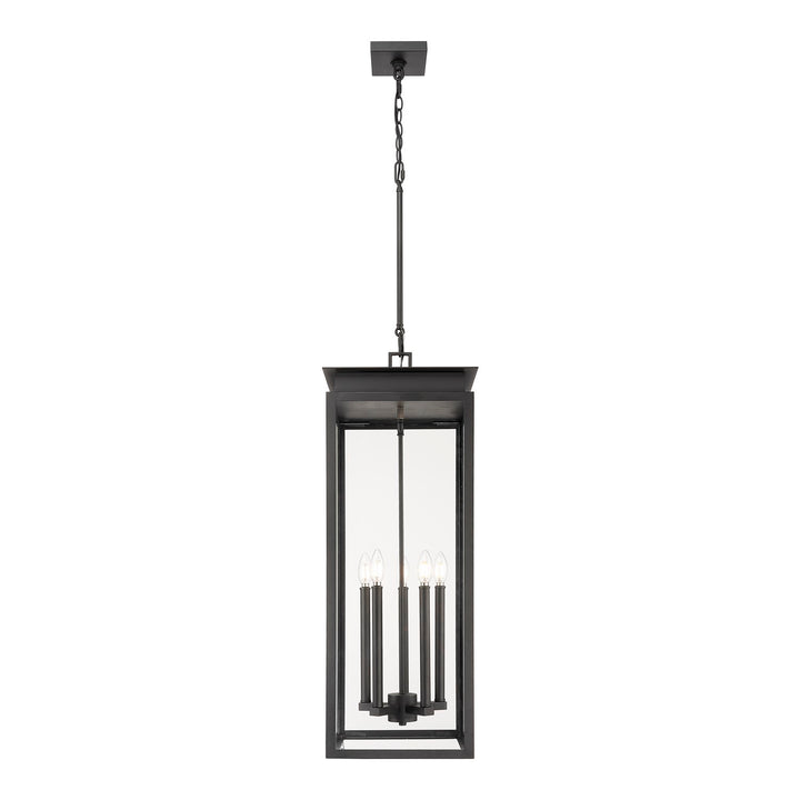 5 Light Outdoor Chain Mount Ceiling Fixture