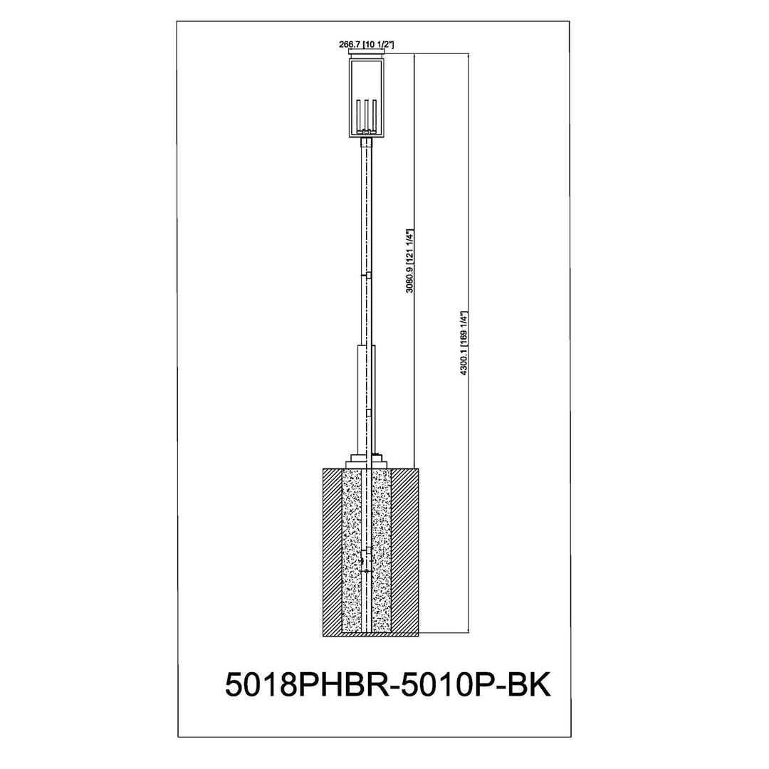 4 Light Outdoor Post Mounted Fixture