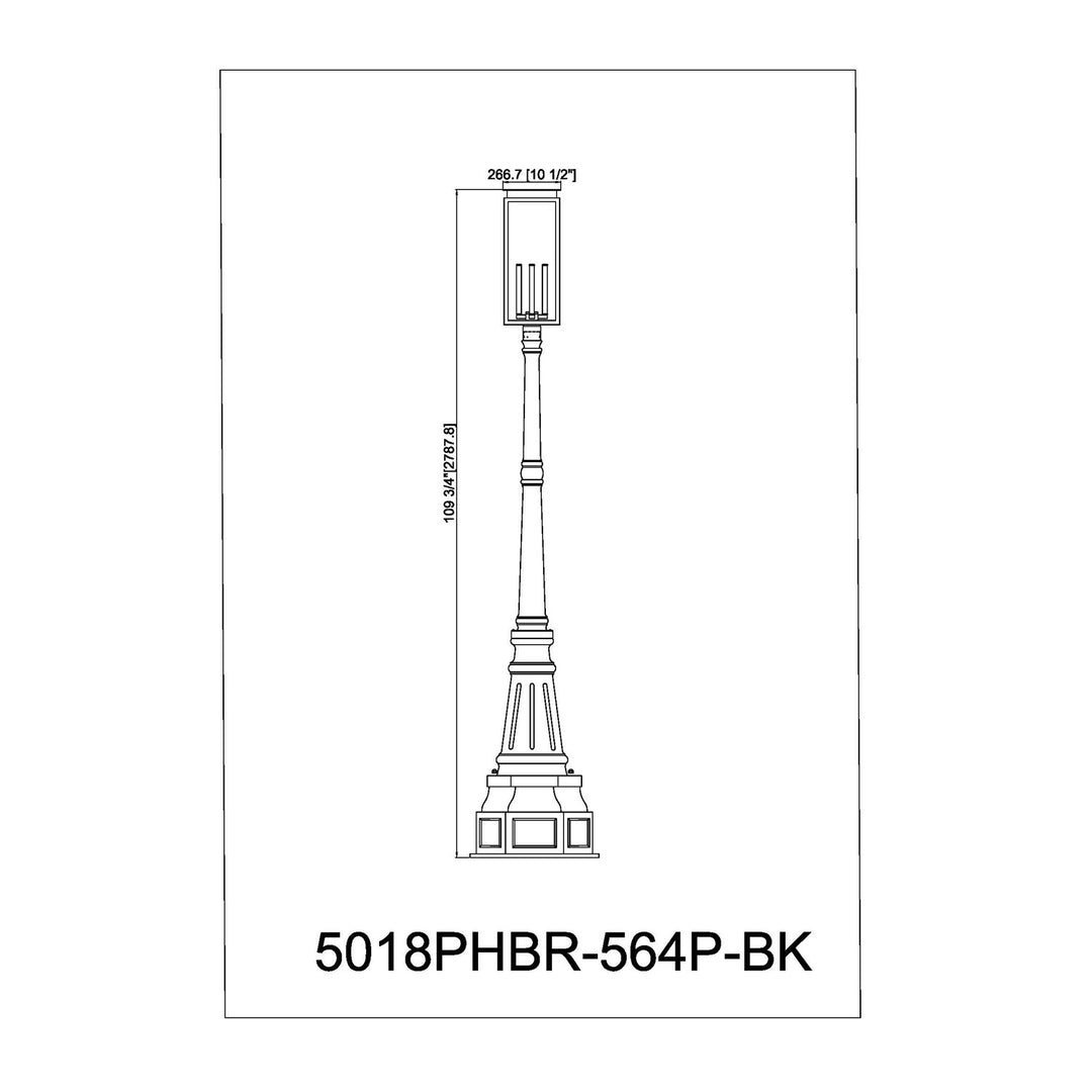 4 Light Outdoor Post Mounted Fixture