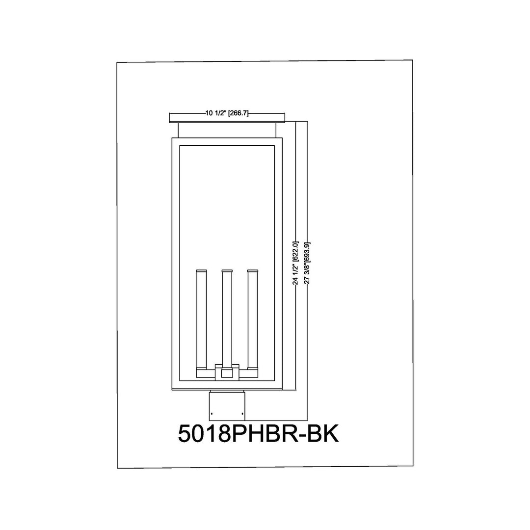 4 Light Outdoor Post Mount Fixture