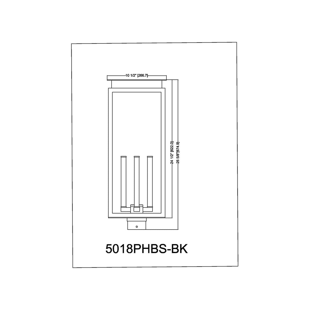 4 Light Outdoor Post Mount Fixture