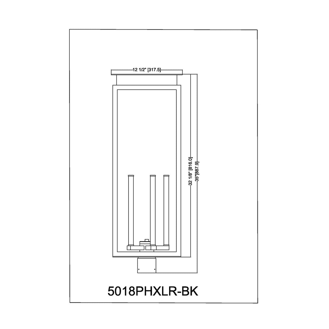 5 Light Outdoor Post Mount Fixture