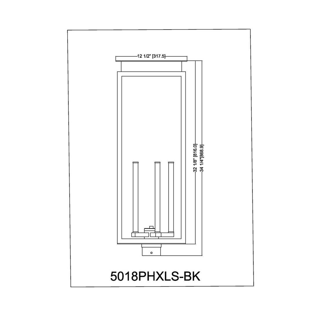 5 Light Outdoor Post Mount Fixture