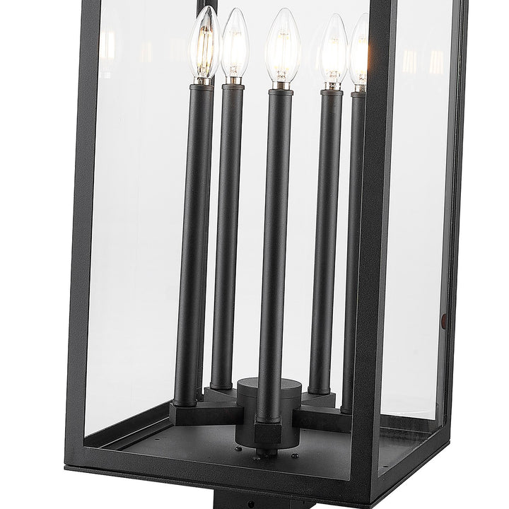 5 Light Outdoor Post Mount Fixture