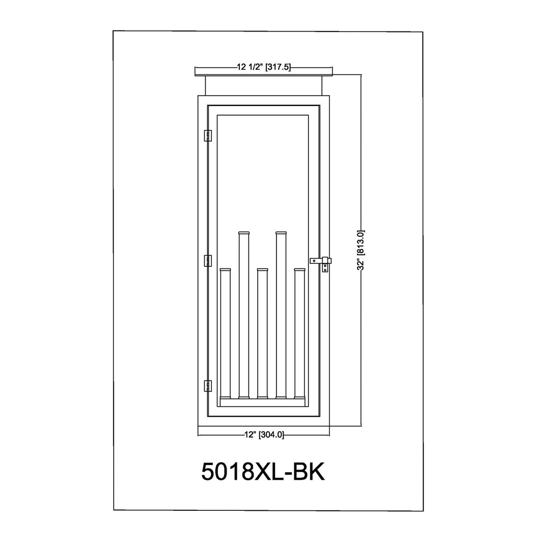 5 Light Outdoor Wall Light