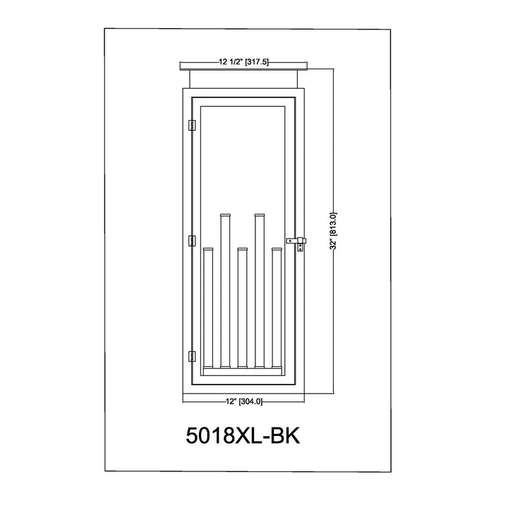 5 Light Outdoor Wall Light