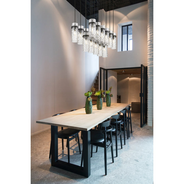 17 Light Linear Chandelier