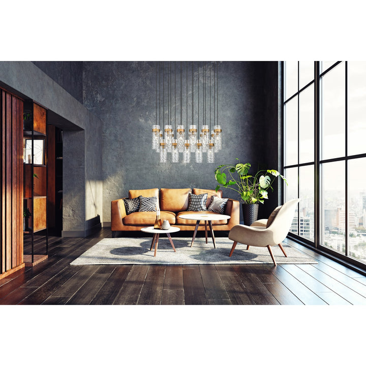 17 Light Linear Chandelier