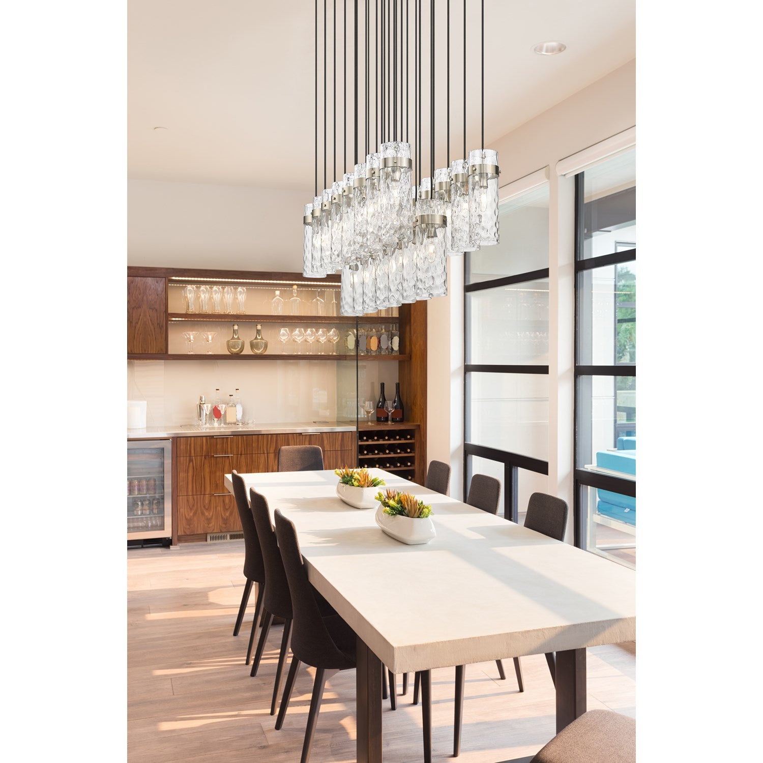 23 Light Linear Chandelier