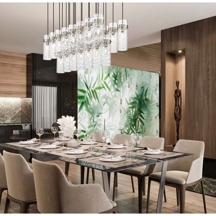 23 Light Linear Chandelier