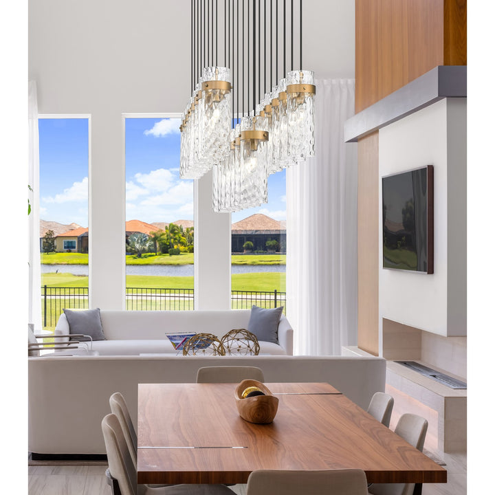23 Light Linear Chandelier