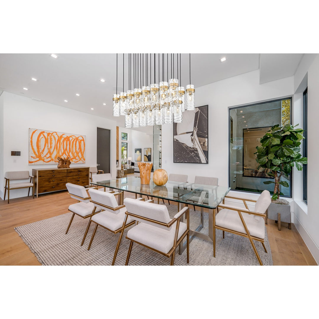 23 Light Linear Chandelier