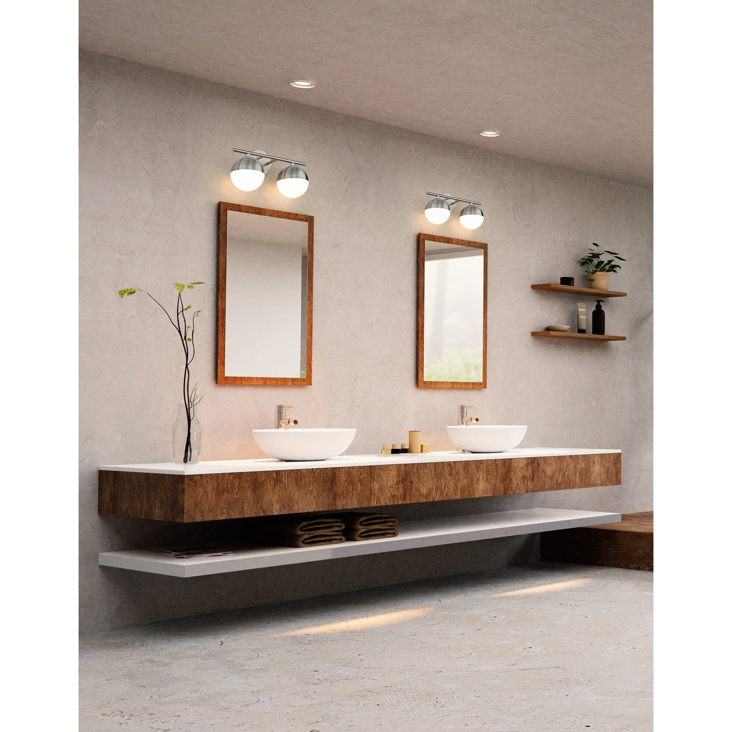 2 Light Vanity