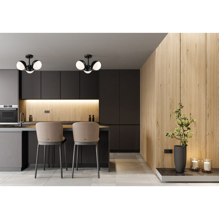 3 Light Semi Flush Mount