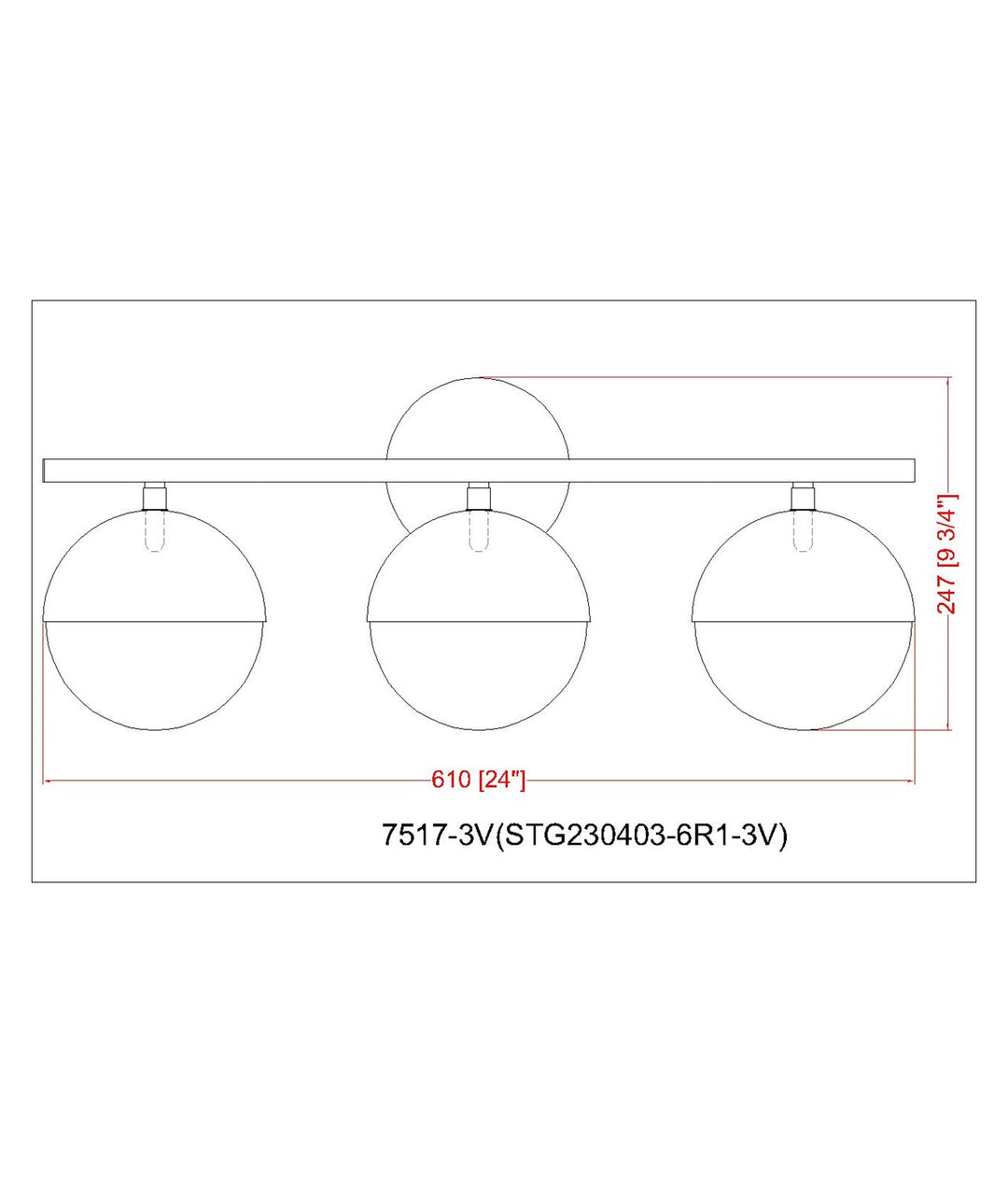 3 Light Vanity