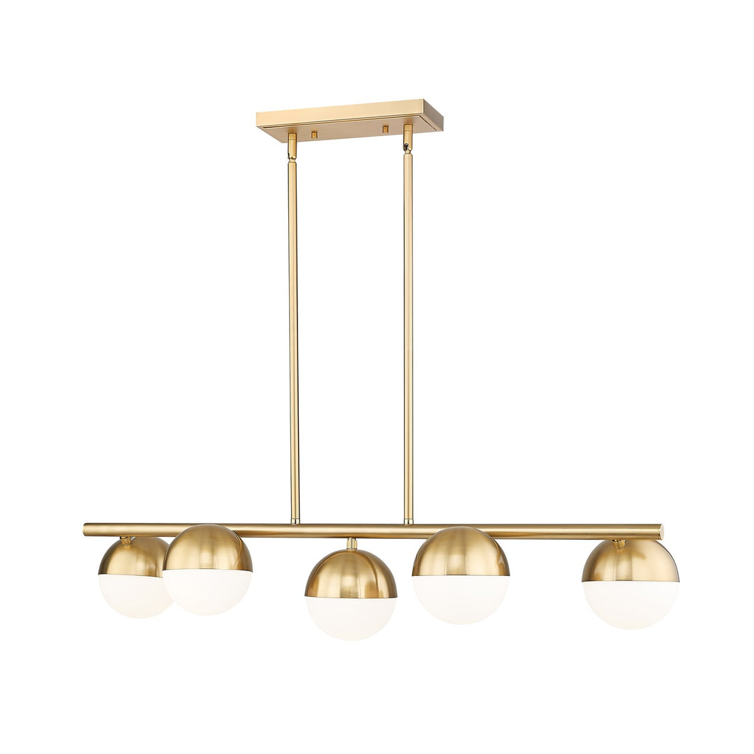 5 Light Linear Chandelier by Z-Lite
