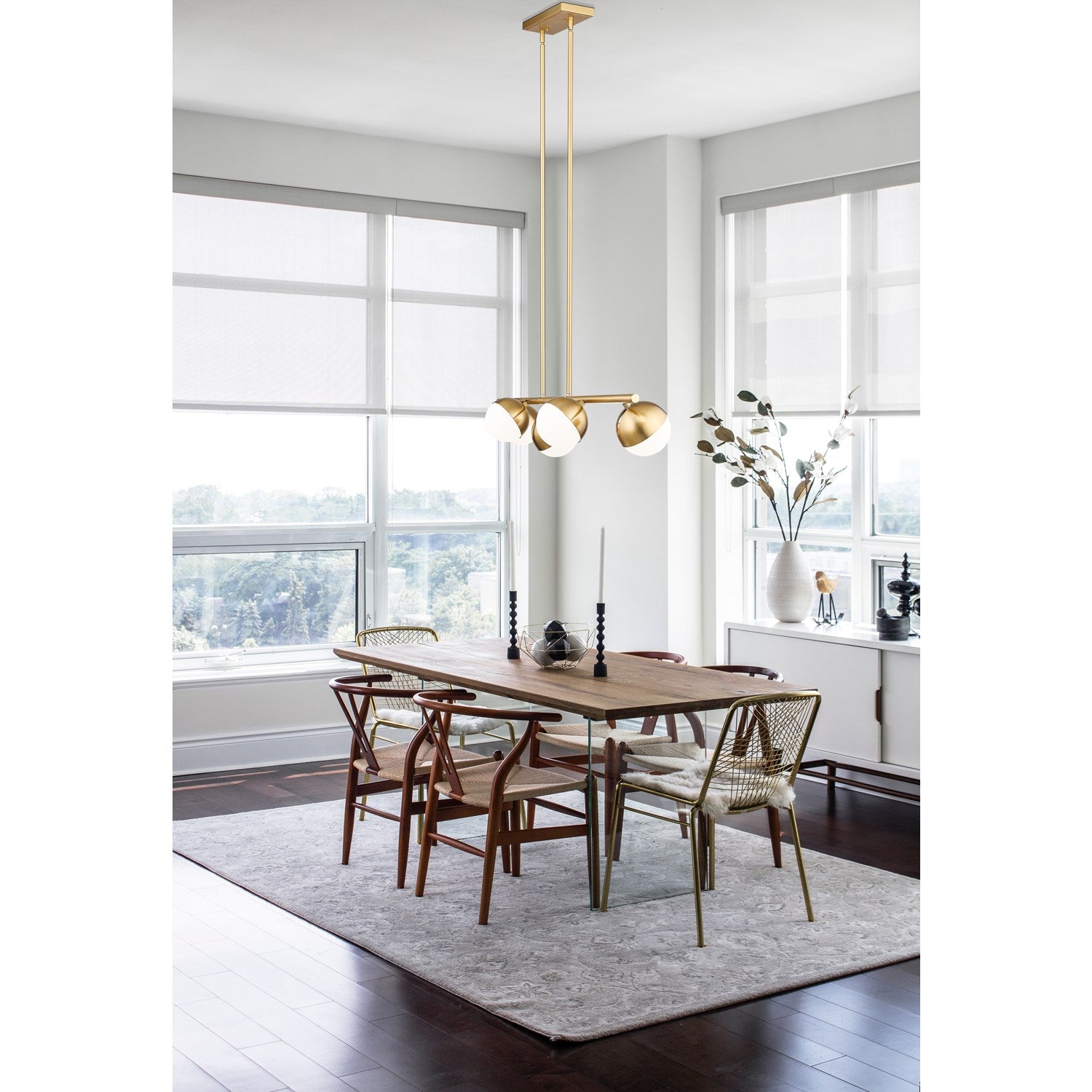 5 Light Linear Chandelier