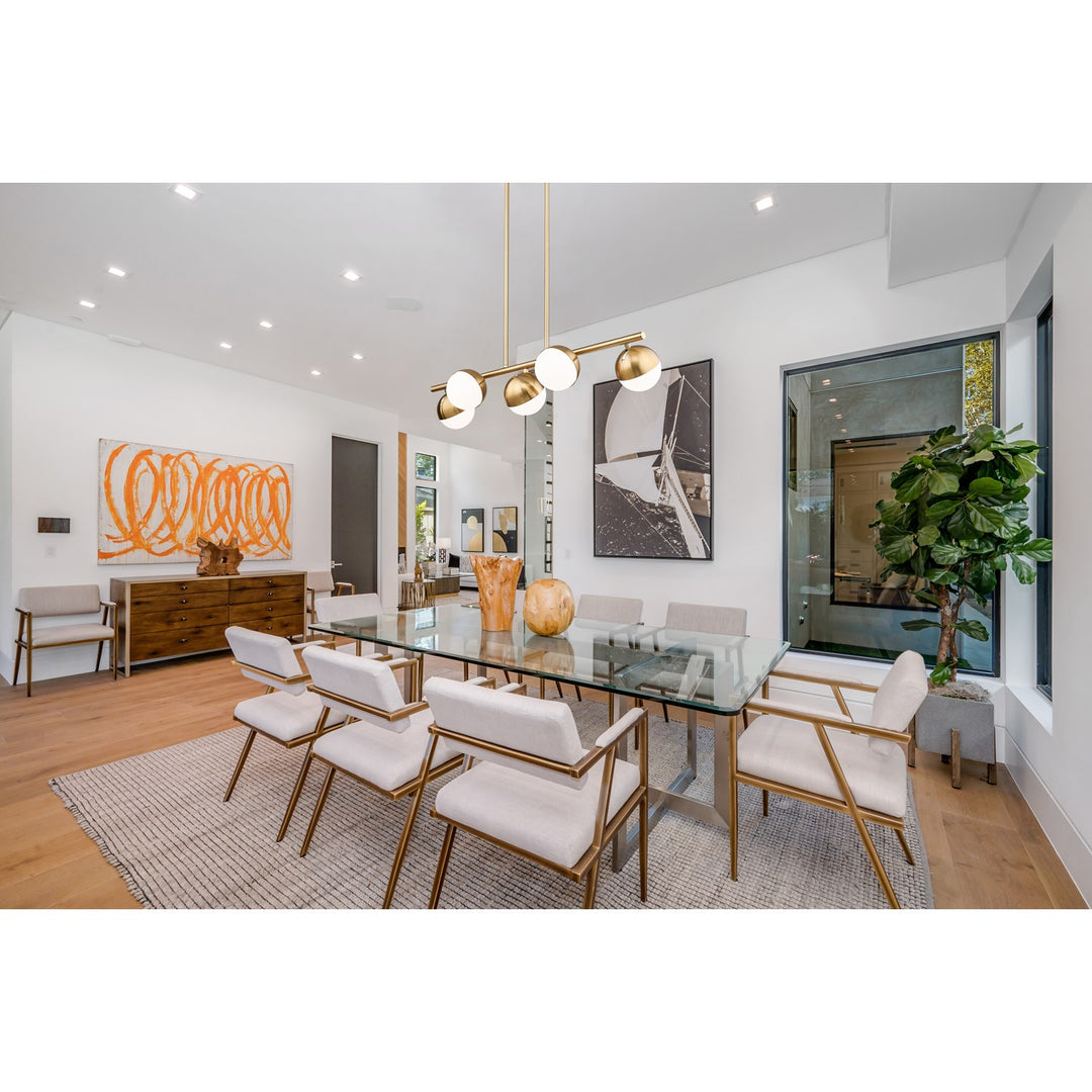 5 Light Linear Chandelier