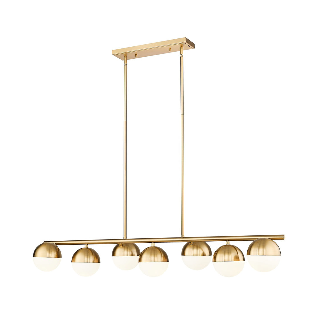 7 Light Linear Chandelier by Z-Lite